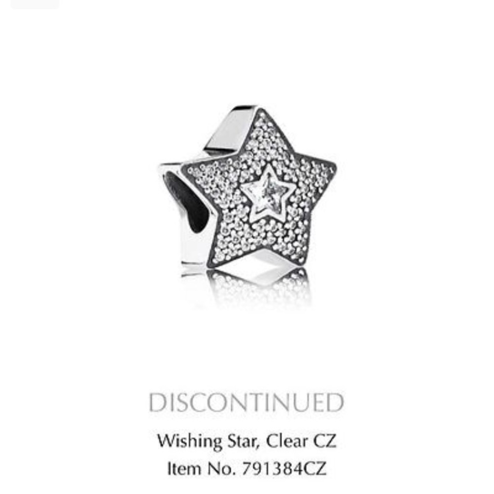 Pandora Charm Wishing Star, Clear